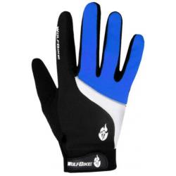 Fietshandschoenen MTB maat L XL fiets handschoenen blauw