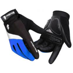 Fietshandschoenen MTB maat L XL fiets handschoenen blauw