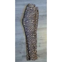 NIEUW: Drole de Copine Panter Print Broek Bruin Loavies S