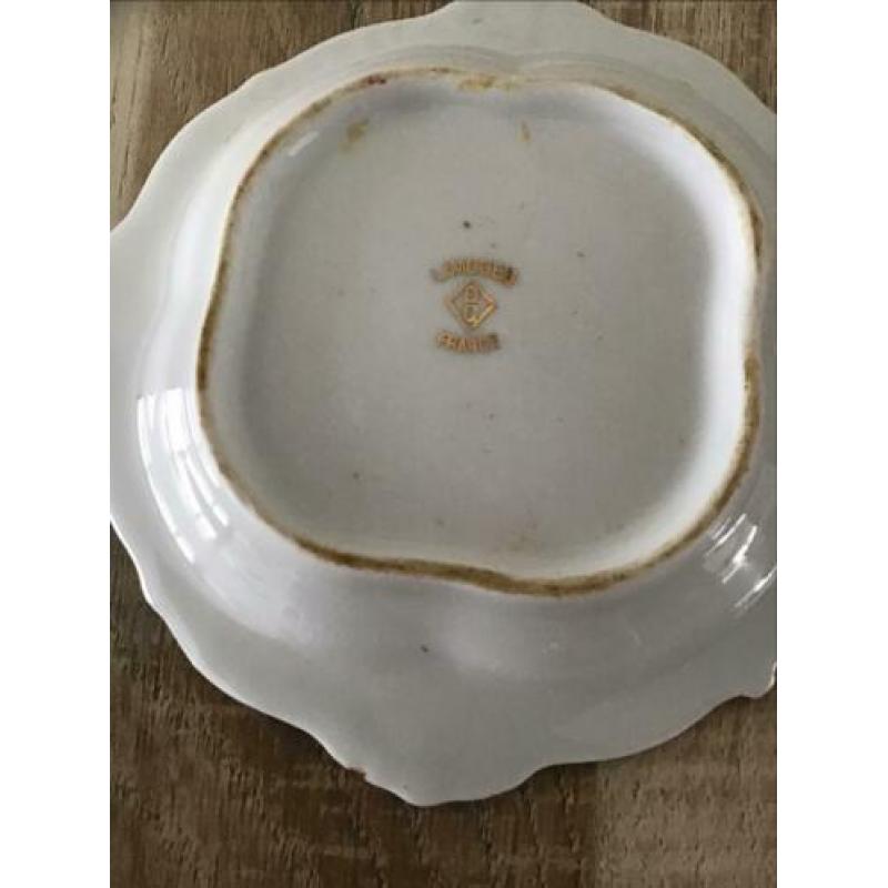 Limoges porseleine bordje diameter 14 cm