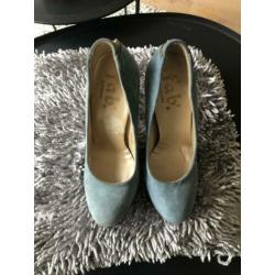 Lichtblauwe plateau pumps van FAB mt. 36