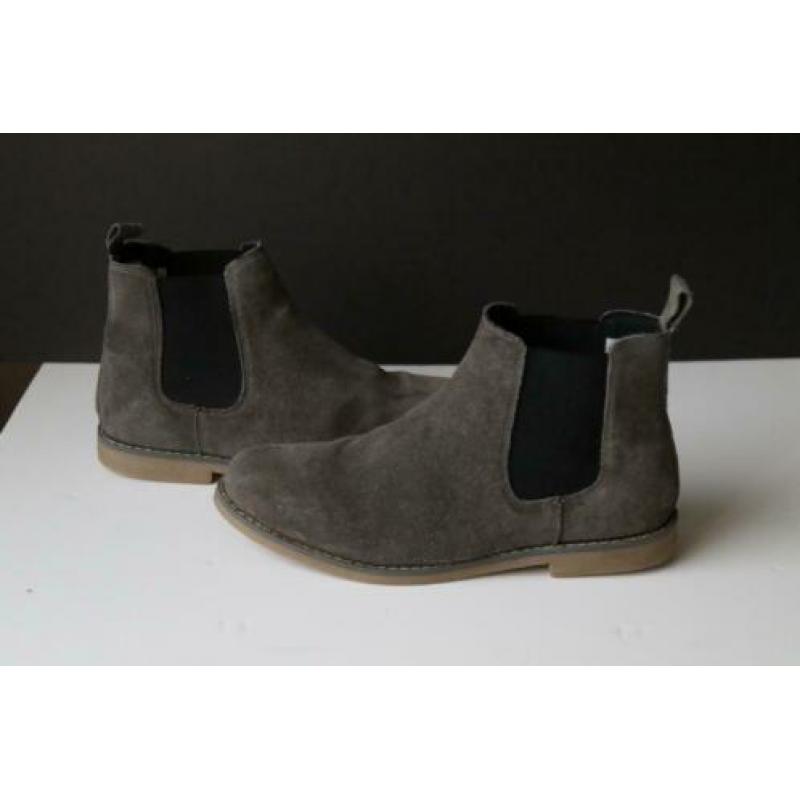 chelsea boots, grijs, maat 43, als nieuw!