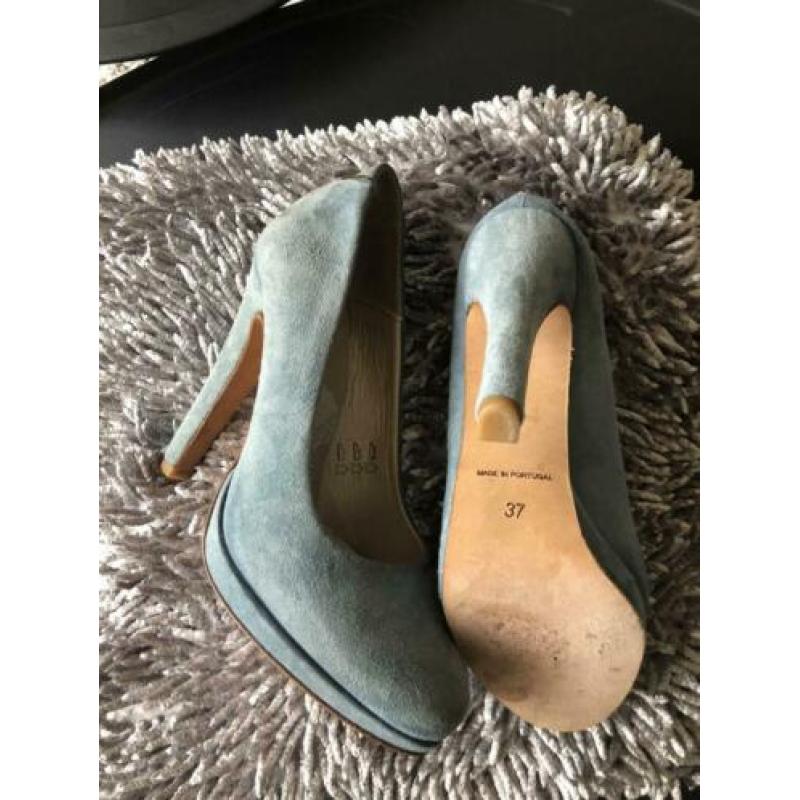 Lichtblauwe plateau pumps van FAB mt. 36