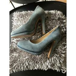 Lichtblauwe plateau pumps van FAB mt. 36