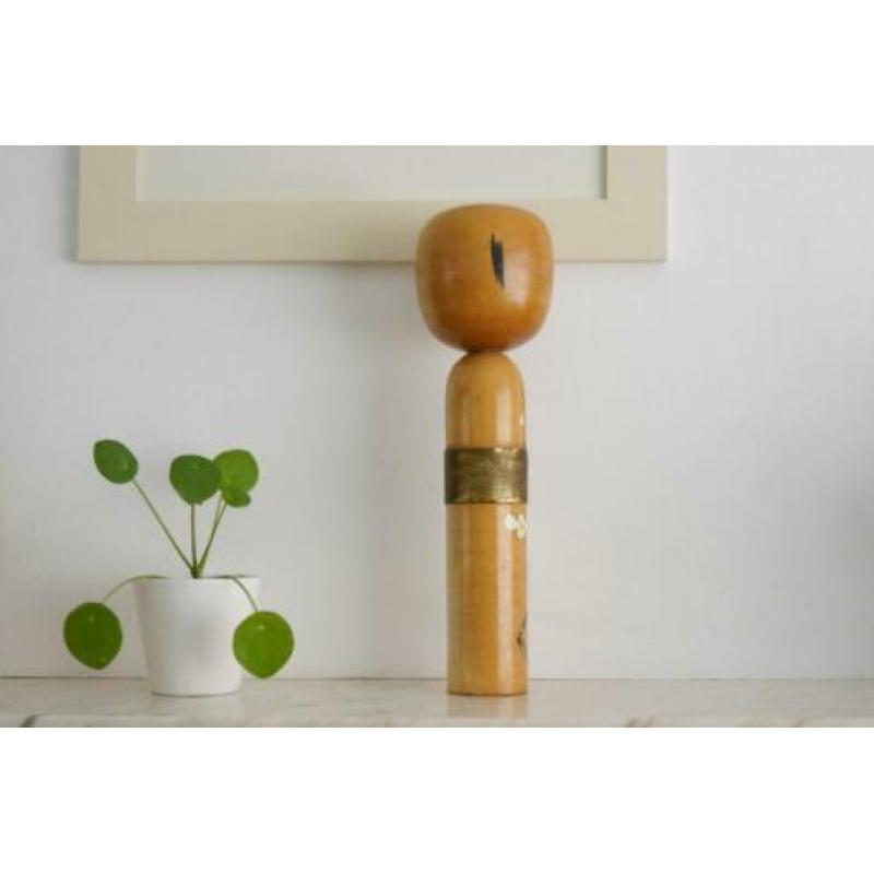 GROTE Vintage Sosaku Kokeshi door de gekende Takahashi Hajim