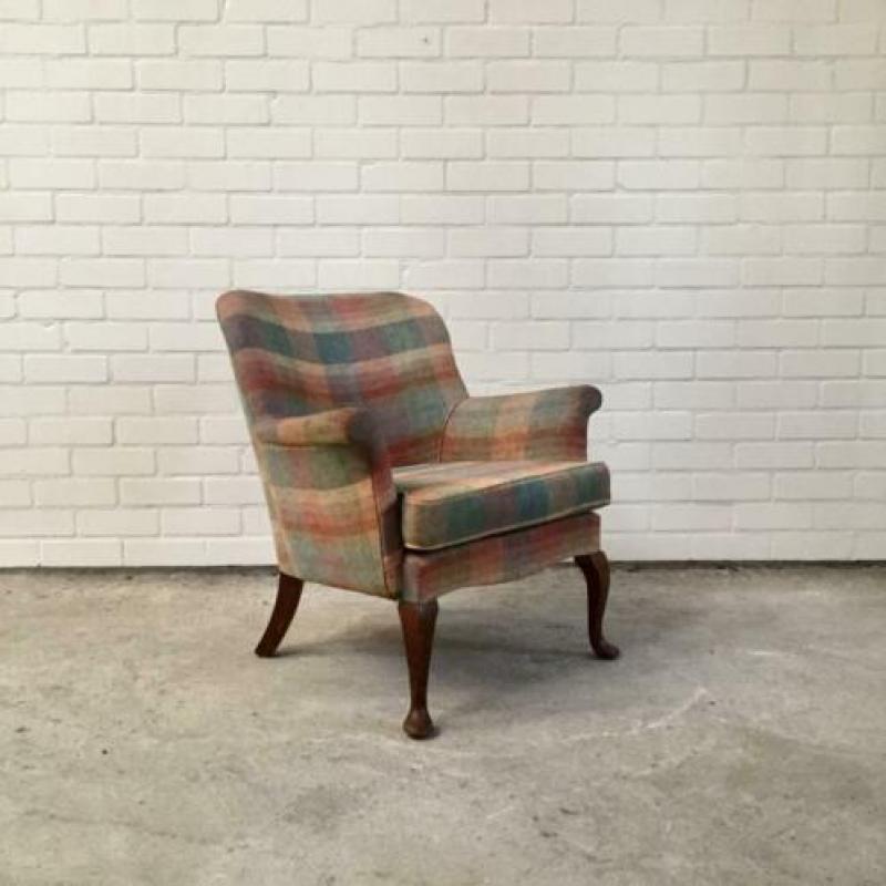 Antieke vintage fauteuil stoel chair