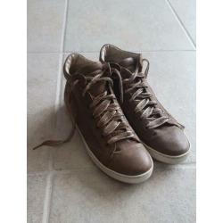 Via vai sneakers,leer,bruin,taupe,maat 40