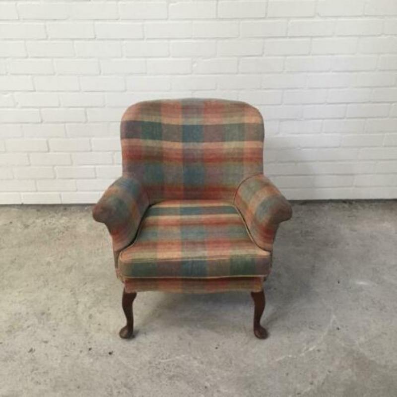 Antieke vintage fauteuil stoel chair