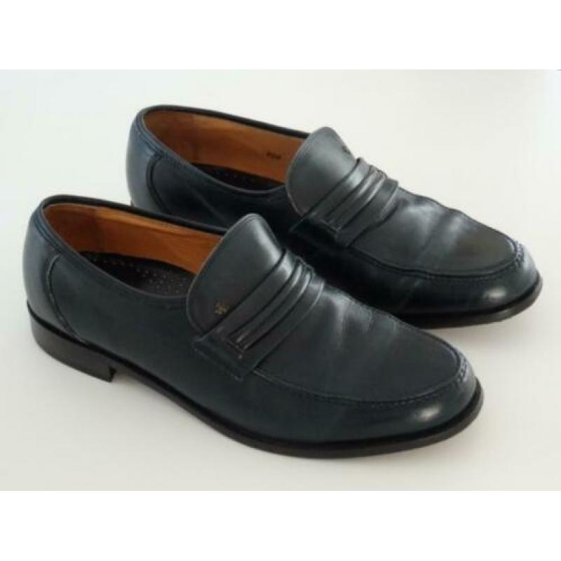 Van Lier herenschoenen/loafers donkerblauw