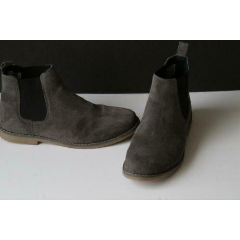 chelsea boots, grijs, maat 43, als nieuw!