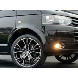 Volkswagen Transporter 2.0 TDI 140PK DSG-7 LANG DC ZWART NAV