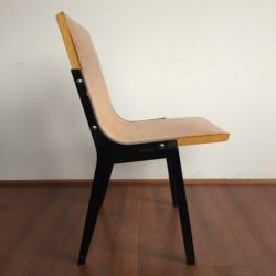 Design stoelen Roland Rainer jaren 50 plywood vintage