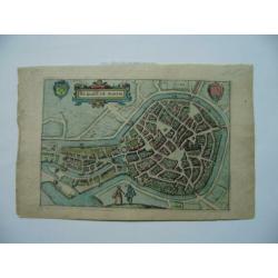 Bergen op zoom oude gravure 1612.