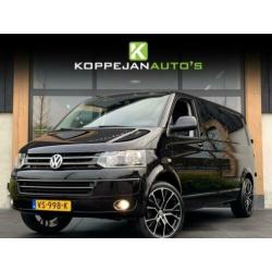 Volkswagen Transporter 2.0 TDI 140PK DSG-7 LANG DC ZWART NAV