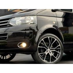 Volkswagen Transporter 2.0 TDI 140PK DSG-7 LANG DC ZWART NAV