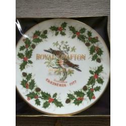 Royal Grafton bord Christmas Kerst 1977