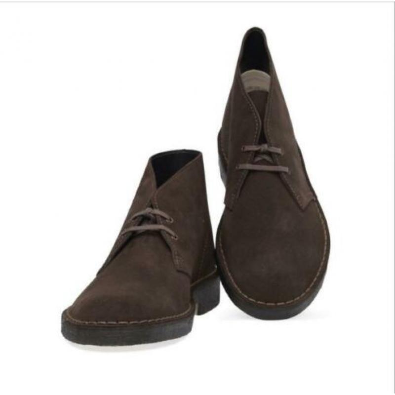 Donkerbruine desert boots Clarks maat 37,5