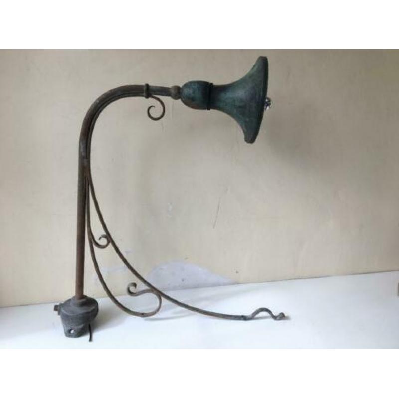 Imposante Aparte Buitenlamp Art Nouveau Frans