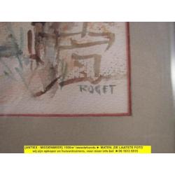 8950 - #aquarel #Roget #fontein - € 15