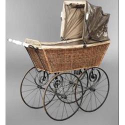 Antieke kinderwagen Schmetzer & Co uit 1900