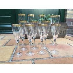 11 antieke originele Louis Vuitton champagne wijn glas