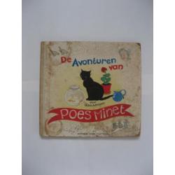 oud kinderboek; de avonturen van poes Minet, oom Adriaan '47