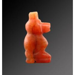 Egyptian carnelian amulet of Toth as Baboon