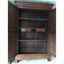 Antieke LOUIS PHILIPPE kast 228 x 150 x 58,