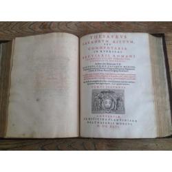 Gavanto Thesaurus sacrorum rituum 1746 leren band