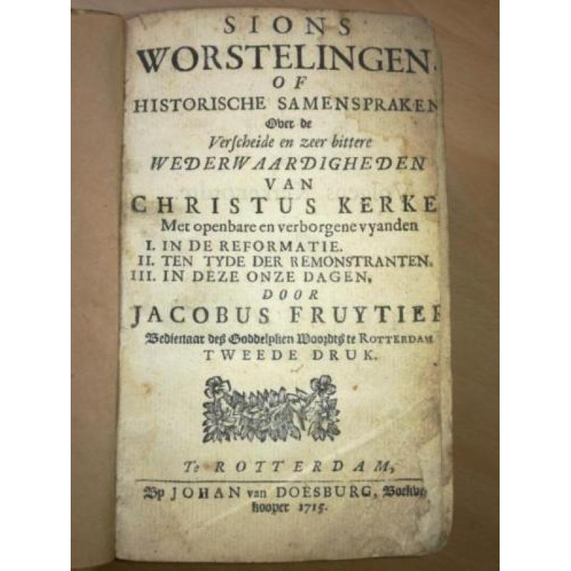 Fruytier Sions worstelingen, 1715