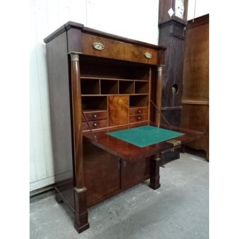 Bureau, penant kast, commode, buro secretaire, klepsecretair