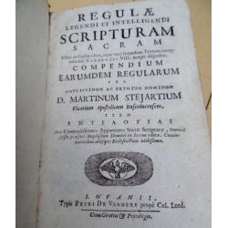 Boek, Regulae legendi et intelligendi Scripturam Sacram 1692