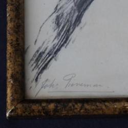 Johanna Pieneman (1889-1986) Tekening roodborstje.