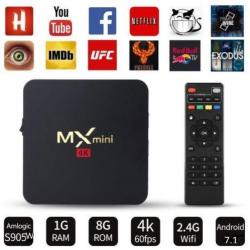 Mx Q Pro Android 7.1 model S905W IPTV TV Box Kodi 17.6