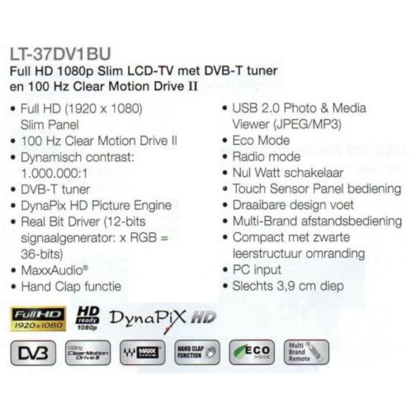 JVC LT37DV1 94cm LCD TV