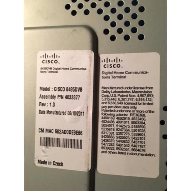 Cisco harddrive