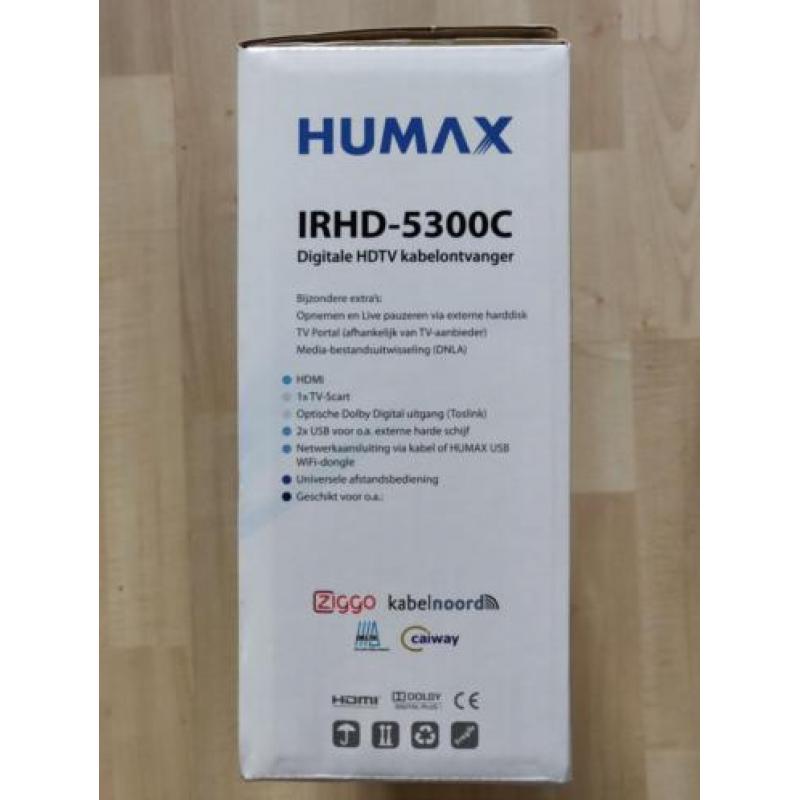 Humax iRHD-5300C HD-ontvanger/decoder voor oa Ziggo/Caiway !