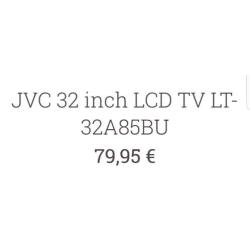 JVC lcd tv 32 inch