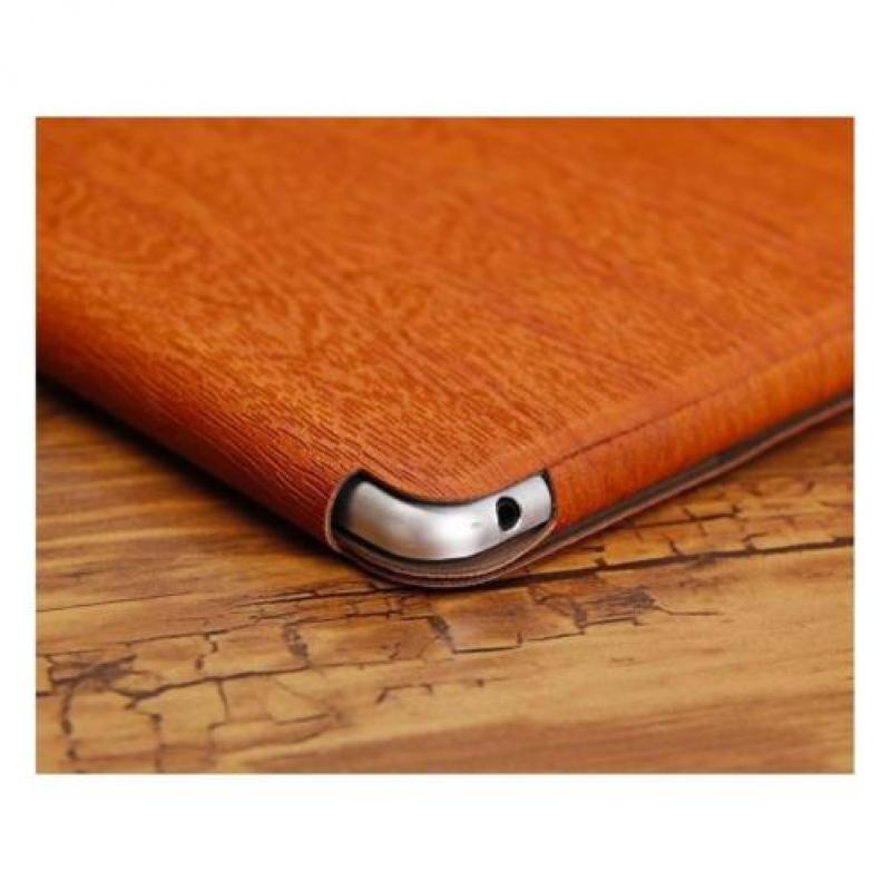 iPad Air - hoes, cover, case - hout textuur - bruin