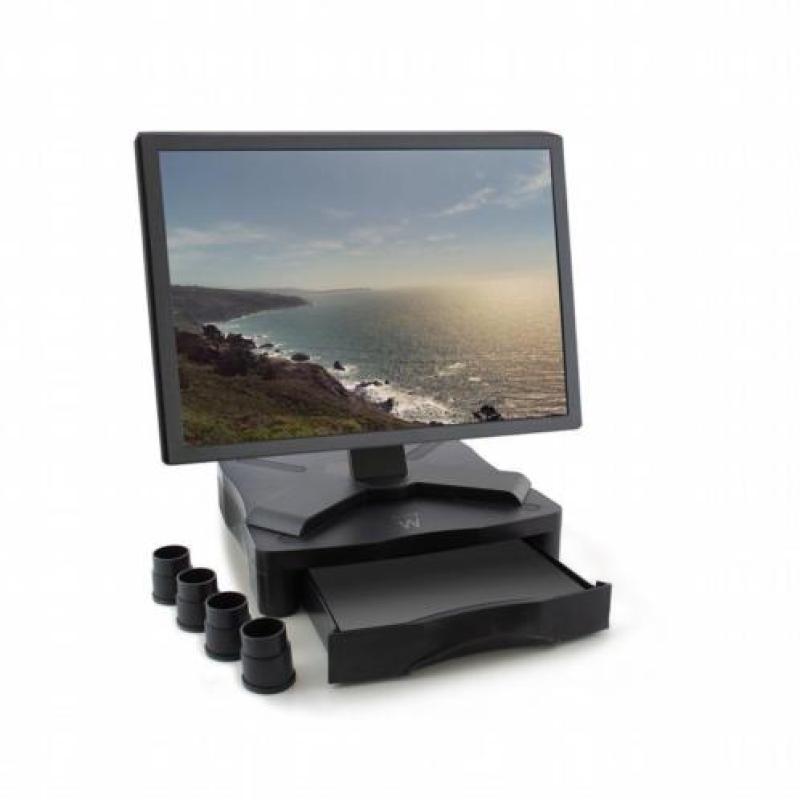 Ewent EW1280 Monitor Standaard met handige opberglade