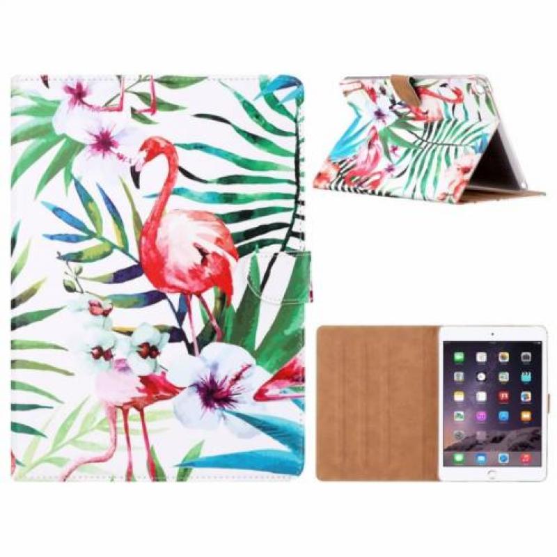 Ntech iPad Air 2 Tropische Flamingo Design Booktype Kunstle