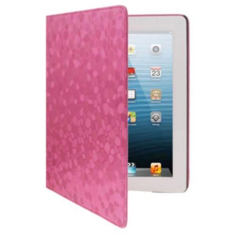 Roze Diamant Reliëf iPad Hoes Case IPad 2, 3, 4