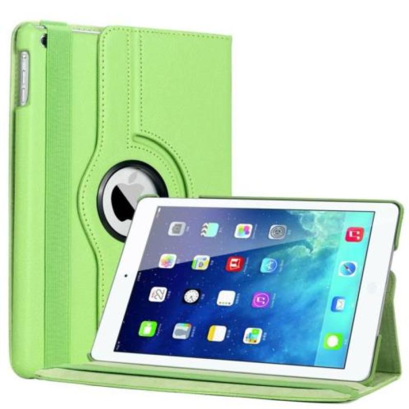 iPad Air 360 Rotatie Hoes, Cover, Case kleur Groen