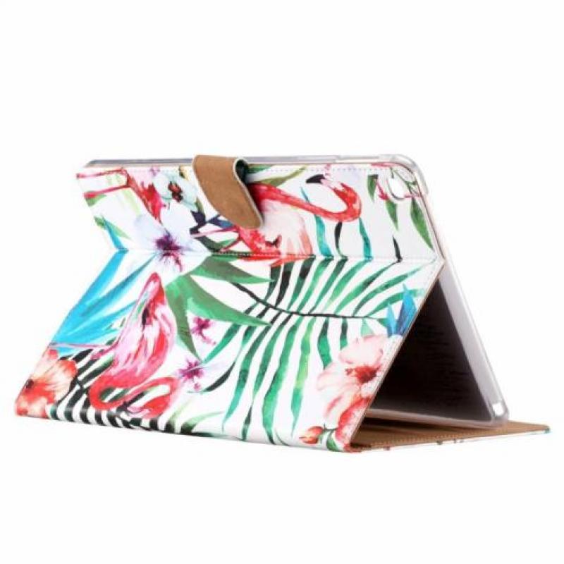 Ntech iPad Air 2 Tropische Flamingo Design Booktype Kunstle