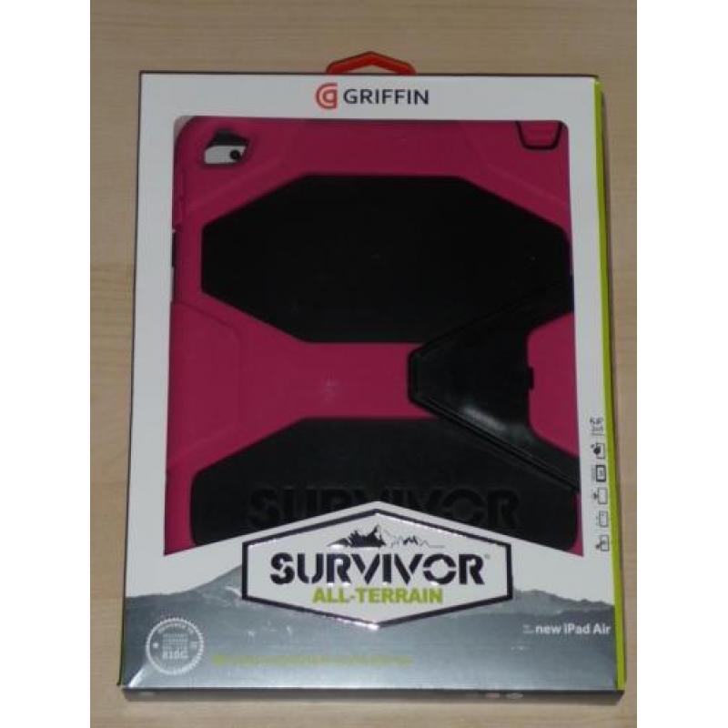 Griffin Survivor Apple iPad Air 2 hoes roze-zwart