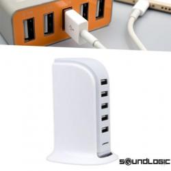 SoundLogic USB Oplaadtoren 5 Poorts