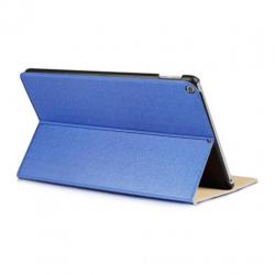 Leather style smart case blauw iPad 2017 (9.7")