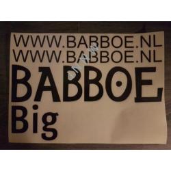 Actie nieuw Babboe bakfiets sticker's €17.50 incl op alles