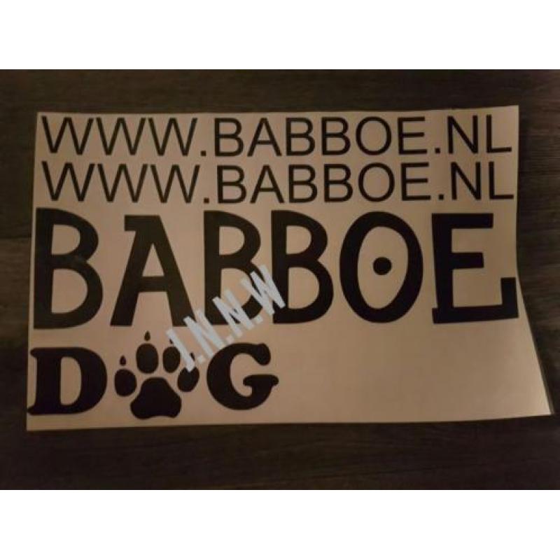 Actie nieuw Babboe bakfiets sticker's €17.50 incl op alles