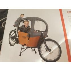 Babboe elektrische bakfiets korting bon twv €100 + regentent